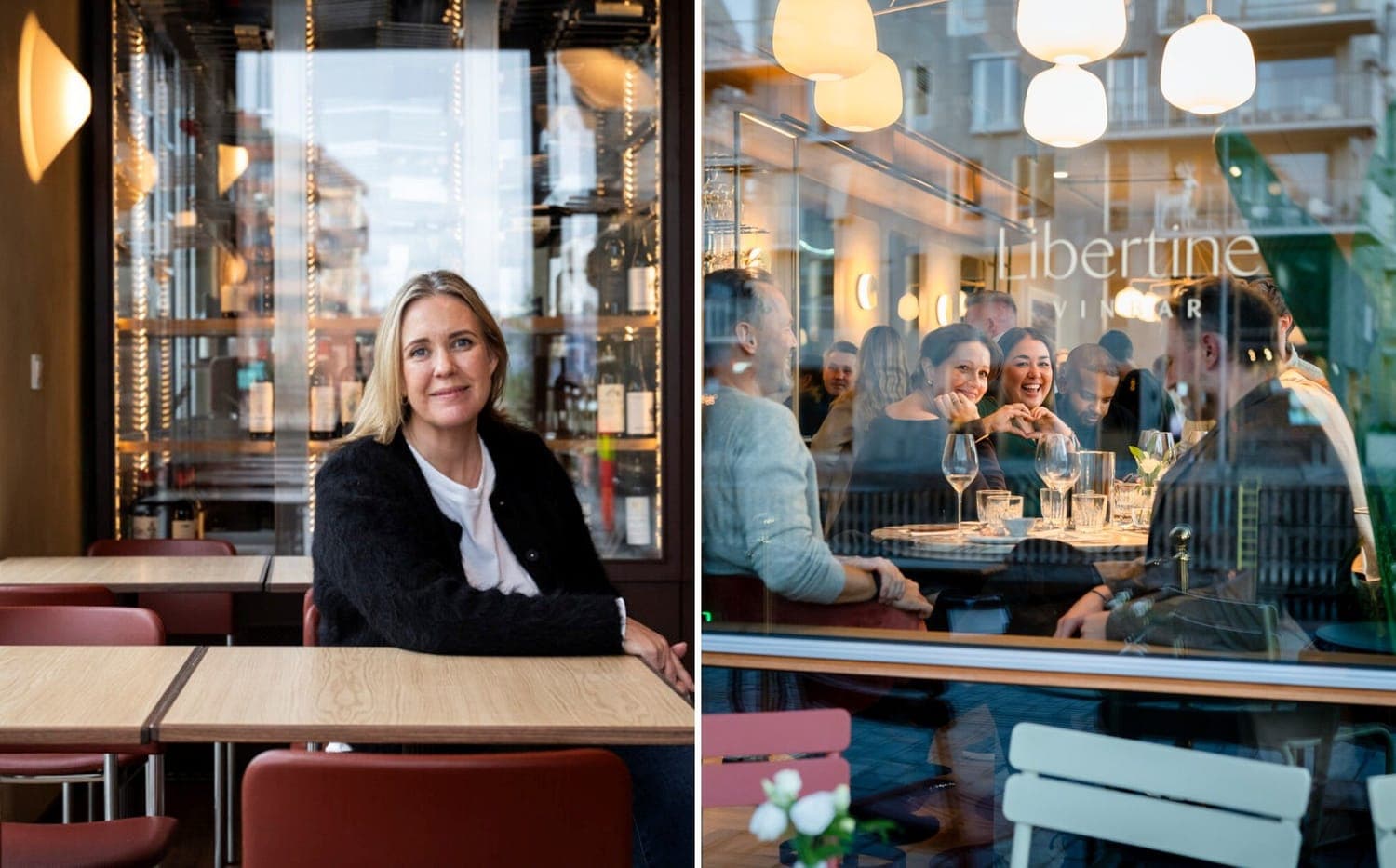 Kari Innerå (til venstre) står bak restaurant Corso. Rett ved siden av ligger Libertine mat- og vinbar som byr på god stemning, deilige småretter og et rikholdig drikkeutvalg.